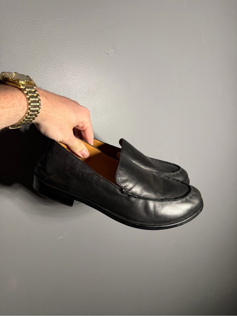 Beek Pepper Black Leather Loafers Women’s Size 10 - Picture 2 of 7
